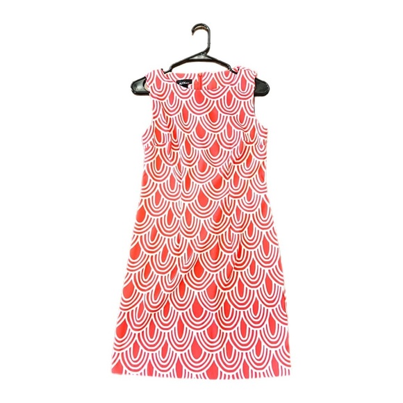 ALYX Sleeveless Sheath Orange & White Dress - Picture 1 of 4